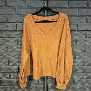 Cute Waffle Knit Sweater